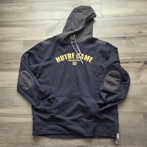 Bruzer Notre Dame Fighting Irish Embroidered Navy Hoodie